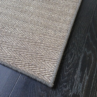 70cm x 1mtr Herringbone Granite Sisal with Donkey Overlock Border $60